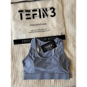 Sports Bra Training Blue TEFIN 3 Elas High Impact. Size Large